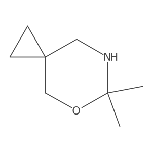 6,6-Dimethyl-5-oxa-7-azaspiro[2.5]octane结构式