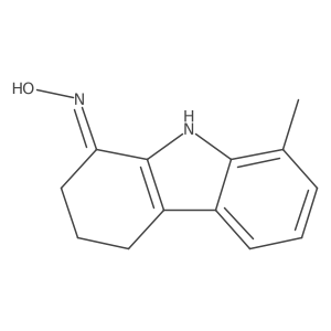2,3,4,9-Tetrahydro-8-methyl-1H-carbazol-1-one oxime结构式
