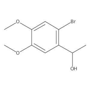 (1S)-1-(2-bromo-4,5-dimethoxyphenyl)ethan-1-ol结构式