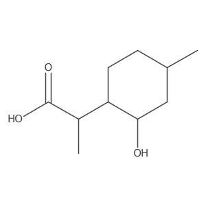 2-Hydroxy-I+/-,4-dimethylcyclohexaneacetic acid结构式