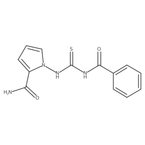 1-(3-benzoylthioureido)-1H-pyrrole-2-carboxamide结构式