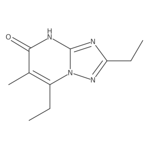 2,7-Diethyl-6-methyl-[1,2,4]triazolo[1,5-a]pyrimidin-5-ol结构式