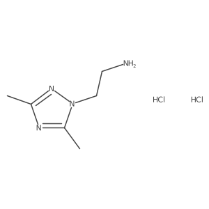 [2-(3,5-dimethyl-1H-1,2,4-triazol-1-yl)ethyl]amine dihydrochloride结构式