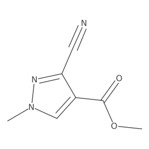 Methyl 3-cyano-1-methylpyrazole-4-carboxylate Structure