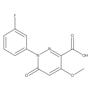 1-(3-Fluorophenyl)-4-methoxy-6-oxo-1,6-dihydropyridazine-3-carboxylic acid Structure