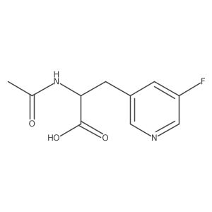 2-Acetamido-3-(5-fluoropyridin-3-yl)propanoic acid Structure