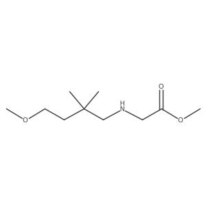 Methyl 2-[(4-methoxy-2,2-dimethylbutyl)amino]acetate Structure