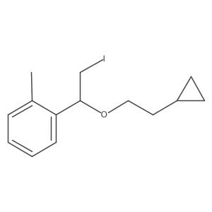 1-[1-(2-Cyclopropylethoxy)-2-iodoethyl]-2-methylbenzene结构式