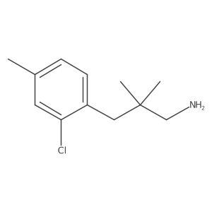 3-(2-Chloro-4-methylphenyl)-2,2-dimethylpropan-1-amine Structure