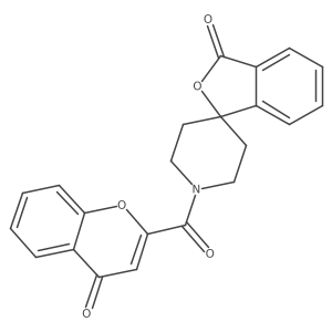1'-(4-oxo-4H-chromene-2-carbonyl)-3H-spiro[isobenzofuran-1,4'-piperidin]-3-one Structure