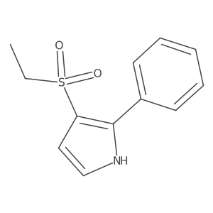 3-(Ethylsulfonyl)-2-phenyl-1H-pyrrole结构式