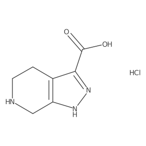 1H,4H,5H,6H,7H-pyrazolo[3,4-c]pyridine-3-carboxylic acid hydrochloride Structure