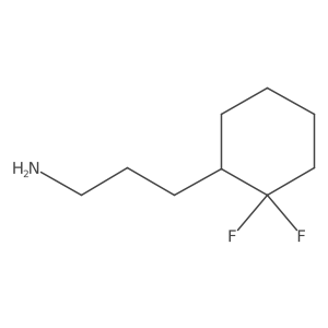 3-(2,2-Difluorocyclohexyl)propan-1-amine结构式