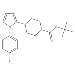tert-butyl 4-(1-(4-fluorophenyl)-1H-imidazol-2-yl)piperidine-1-carboxylate结构式