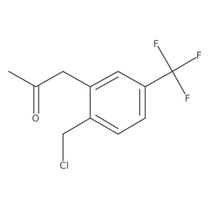 1-(2-(Chloromethyl)-5-(trifluoromethyl)phenyl)propan-2-one结构式