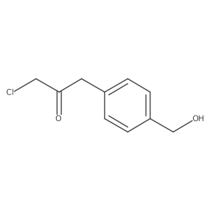1-Chloro-3-(4-(hydroxymethyl)phenyl)propan-2-one结构式
