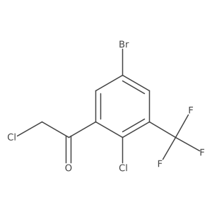 5'-Bromo-2'-chloro-3'-(trifluoromethyl)phenacyl chloride结构式