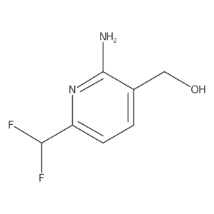(2-Amino-6-(difluoromethyl)pyridin-3-yl)methanol Structure