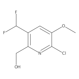 (6-Chloro-3-(difluoromethyl)-5-methoxypyridin-2-yl)methanol Structure