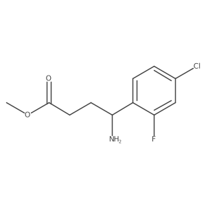 Methyl 4-amino-4-(4-chloro-2-fluorophenyl)butanoate Structure