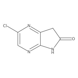 2-Chloro-5,7-dihydro-6H-pyrrolo[2,3-B]pyrazin-6-one Structure
