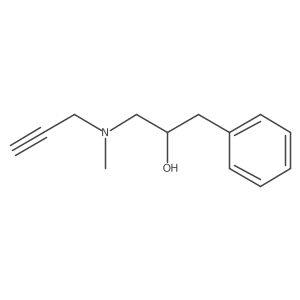 1-[Methyl(prop-2-ynyl)amino]-3-phenylpropan-2-ol Structure