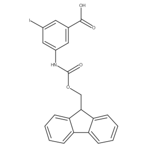 3-({[(9H-fluoren-9-yl)methoxy]carbonyl}amino)-5-iodobenzoic acid结构式
