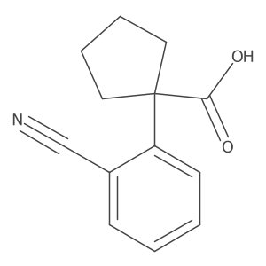 1-(2-Cyanophenyl)cyclopentane-1-carboxylic acid结构式