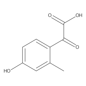 2-(4-Hydroxy-2-methylphenyl)-2-oxoacetic acid Structure