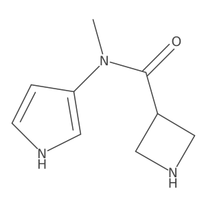 3-Azetidinecarboxamide, N-methyl-N-1H-pyrrol-3-yl-结构式