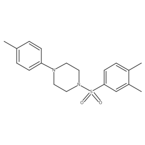 1-(3,4-Dimethylbenzenesulfonyl)-4-(4-methylphenyl)piperazine结构式