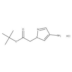 tert-Butyl2-(4-amino-1H-pyrazol-1-yl)acetatehydrochloride Structure