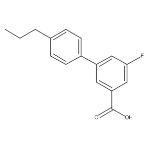 3-Fluoro-5-(4-propylphenyl)benzoic acid Structure