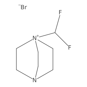 1-(Difluoromethyl)-1,4-diazabicyclo[2.2.2]octan-1-ium bromide结构式