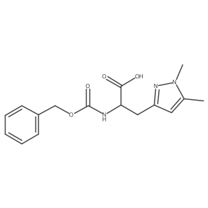 2-{[(benzyloxy)carbonyl]amino}-3-(1,5-dimethyl-1H-pyrazol-3-yl)propanoic acid Structure