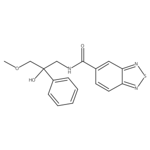N-(2-hydroxy-3-methoxy-2-phenylpropyl)benzo[c][1,2,5]thiadiazole-5-carboxamide Structure