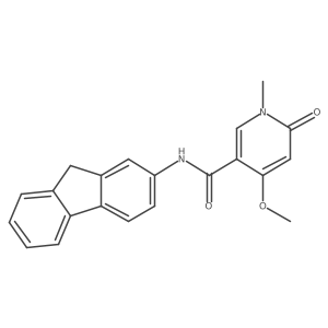 N-(9H-fluoren-2-yl)-4-methoxy-1-methyl-6-oxo-1,6-dihydropyridine-3-carboxamide结构式