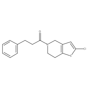 1-(2-chloro-6,7-dihydrothieno[3,2-c]pyridin-5(4H)-yl)-3-phenylpropan-1-one Structure