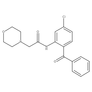 N-(2-benzoyl-5-chlorophenyl)-2-morpholinoacetamide Structure