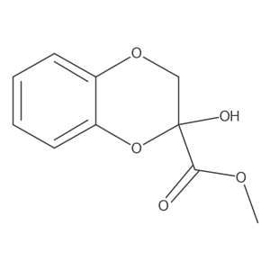 Methyl 2-hydroxy-2,3-dihydro-1,4-benzodioxine-2-carboxylate Structure