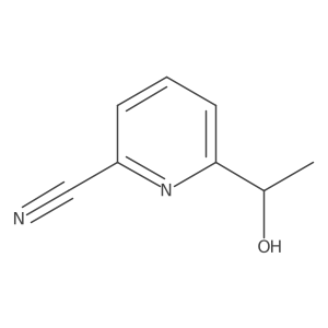 6-(1-Hydroxyethyl)picolinonitrile Structure