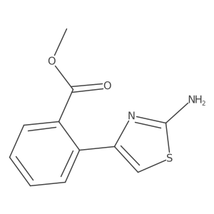 Methyl 2-(2-amino-1,3-thiazol-4-yl)benzoate结构式