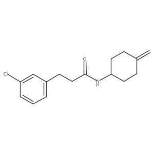 3-(3-chlorophenyl)-N-(4-methylidenecyclohexyl)propanamide结构式