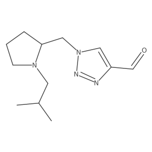1-((1-isobutylpyrrolidin-2-yl)methyl)-1H-1,2,3-triazole-4-carbaldehyde Structure