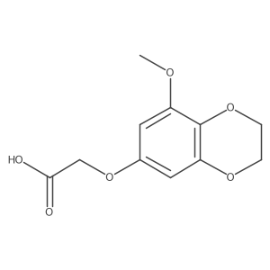 2-((8-Methoxy-2,3-dihydrobenzo[b][1,4]dioxin-6-yl)oxy)acetic acid结构式