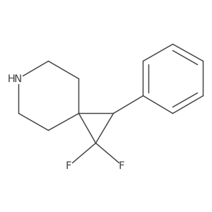 1,1-Difluoro-2-phenyl-6-azaspiro[2.5]octane结构式