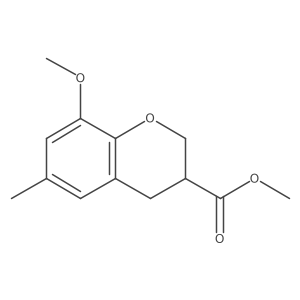 Methyl 8-methoxy-6-methylchromane-3-carboxylate结构式