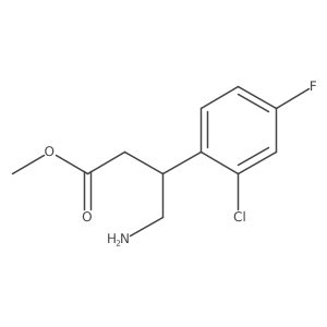 Methyl 4-amino-3-(2-chloro-4-fluorophenyl)butanoate Structure