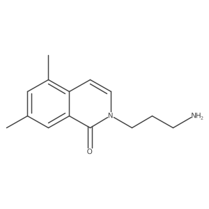 Cc1cc(C)c2ccn(CCCN)c(=O)c2c1结构式