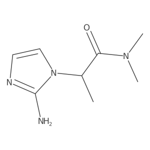 2-(2-amino-1H-imidazol-1-yl)-N,N-dimethylpropanamide Structure